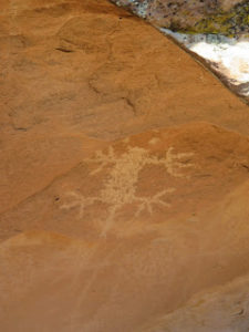 Gap Year Cowgirl at Petroglyphs near HorseWorks Wyoming